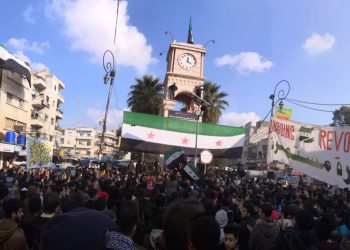مظاهرة حاشدة في إدلب رفضاً للإرهاب الروسي والأسدي