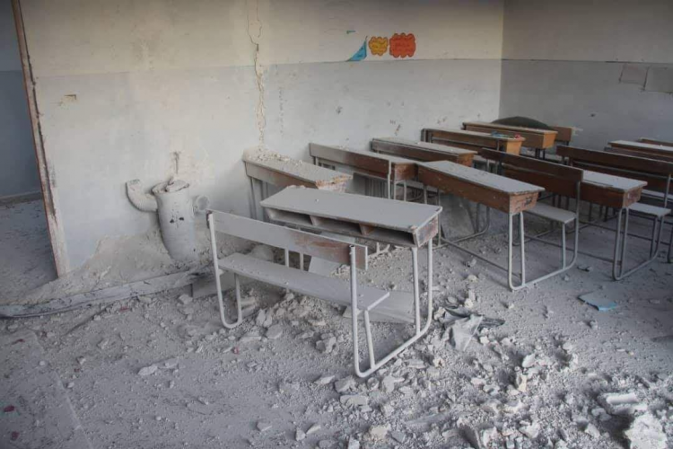 الحملة العسكرية لنظام الأسد وروسيا تتسبب بتعليق الدوام في 278 مدرسة بإدلب
