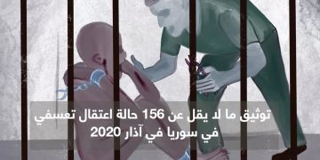 توثيق 156 حالة اعتقال تعسفي في سورية بشهر آذار الفائت معظمها على يد قوات النظام