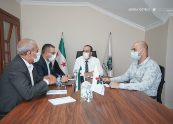رئيس الائتلاف الوطني يجري لقاء مع ممثلين عن المجلس السوري التركماني