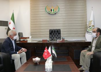 رئيس الحكومة السورية المؤقتة يجتمع مع ممثل وزارة الخارجية التركية في ولاية غازي عنتاب