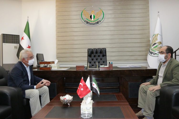 رئيس الحكومة السورية المؤقتة يجتمع مع ممثل وزارة الخارجية التركية في ولاية غازي عنتاب