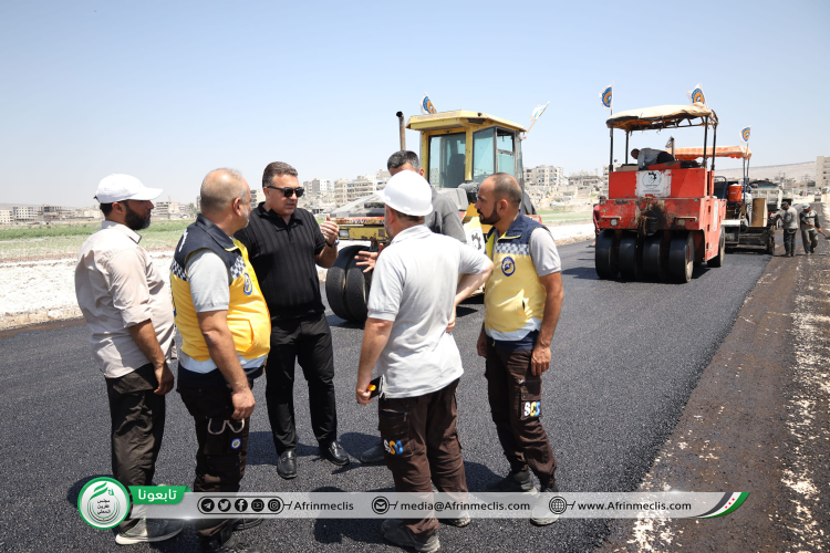 المجلس المحلي لمنطقة عفرين يعيد تأهيل البنية التحتية