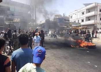 تجدد المظاهرات في درعا للمطالبة بإسقاط نظام الأسد