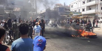 تجدد المظاهرات في درعا للمطالبة بإسقاط نظام الأسد