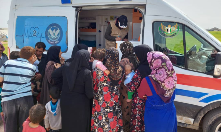 وزارة صحة الحكومة المؤقتة: 36660 شخصاً استفاد من خدمة العيادات المتنقلة في مراكز الإيواء