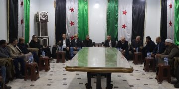 وفد الائتلاف الوطني يلتقي رابطة المهجّرين واتّحاد الإعلاميين في مدينة الباب بريف حلب