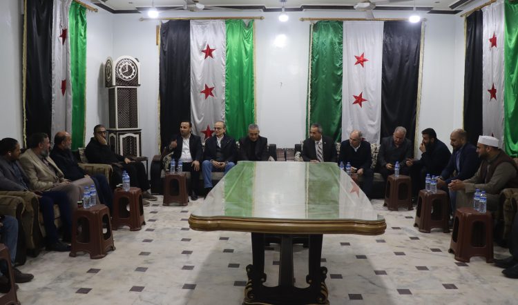 وفد الائتلاف الوطني يلتقي رابطة المهجّرين واتّحاد الإعلاميين في مدينة الباب بريف حلب