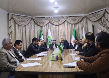 البحرة يجتمع مع ممثلي النقابات في اعزاز بريف حلب